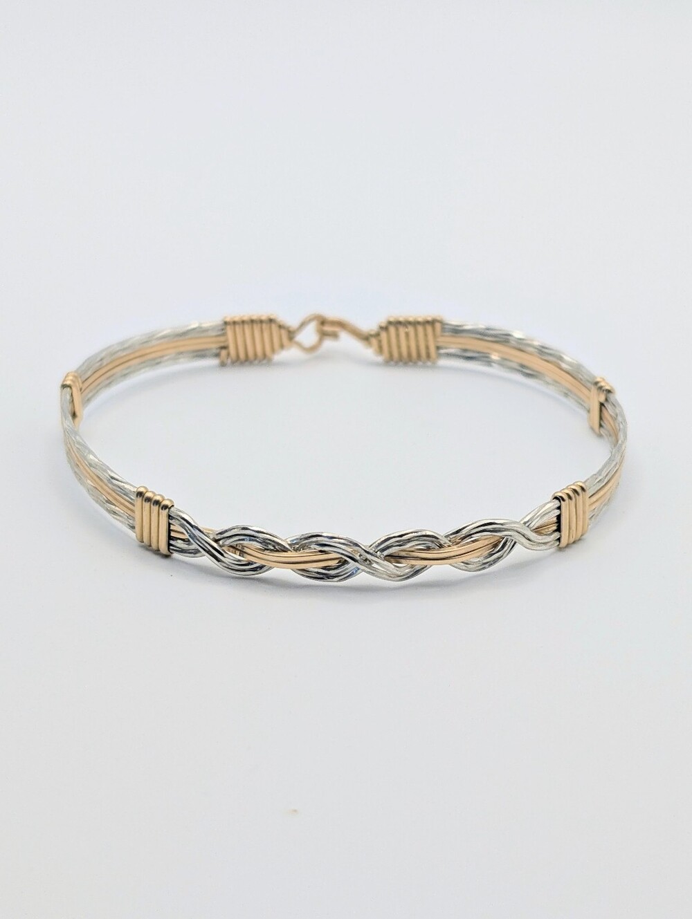Ronaldo Designer Jewelry TO THE MOON AND BACK Handcrafted Gold Silver Bracelet